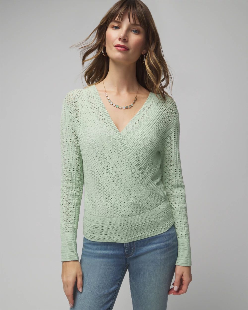 Scoop neck pullover sweater online